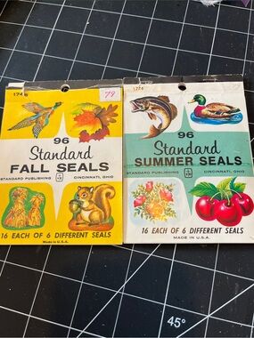 Standard Fall & Summer Seals Vintage Sticker Booklets